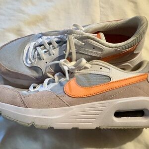 Nike White and Orange Sneakers
